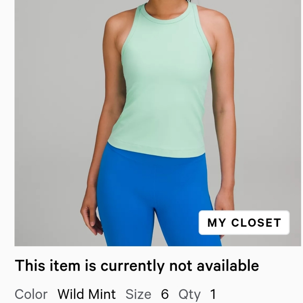 Align Waist-Length Racerback Tank Top